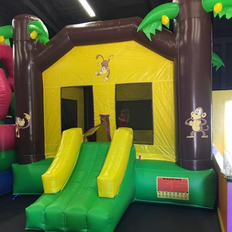 Monkey Bounce House Combo w/slide